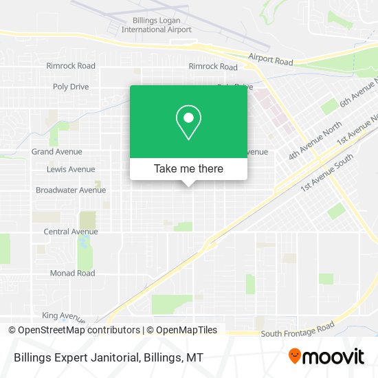 Billings Expert Janitorial map