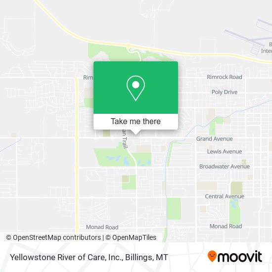 Yellowstone River of Care, Inc. map