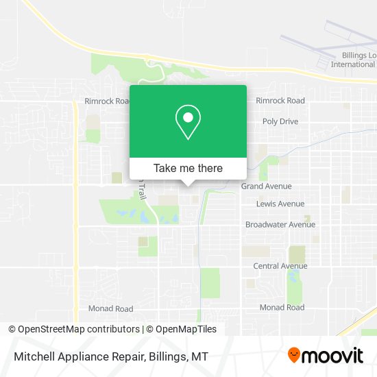 Mitchell Appliance Repair map