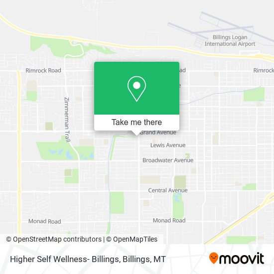 Higher Self Wellness- Billings map