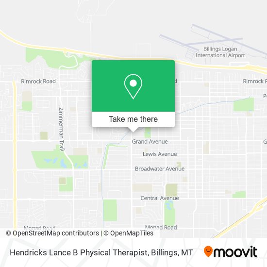 Hendricks Lance B Physical Therapist map