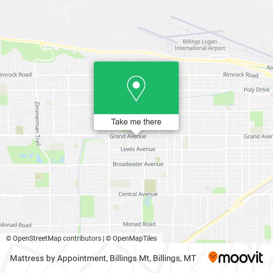 Mattress by Appointment, Billings Mt map