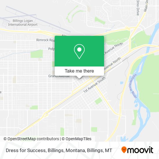 Dress for Success, Billings, Montana map