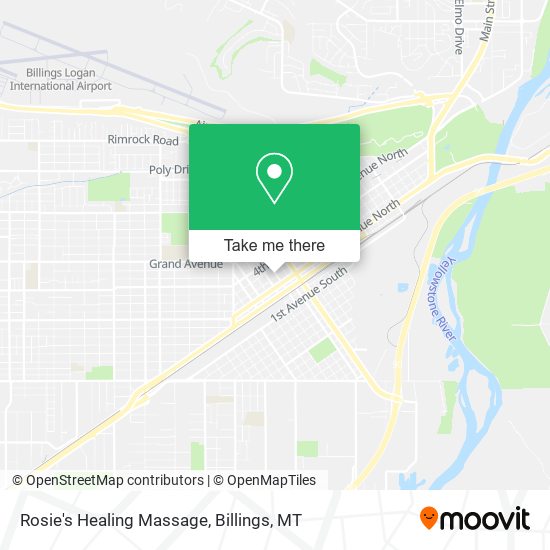 Rosie's Healing Massage map