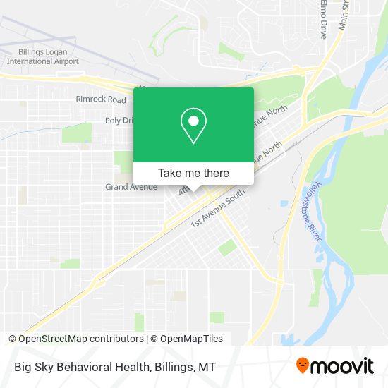 Big Sky Behavioral Health map