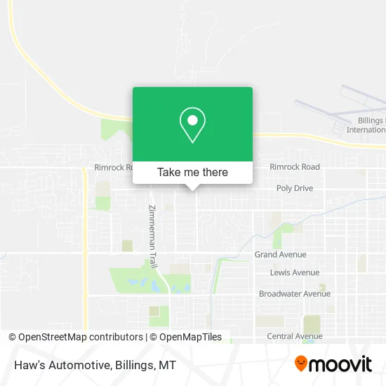 Haw's Automotive map