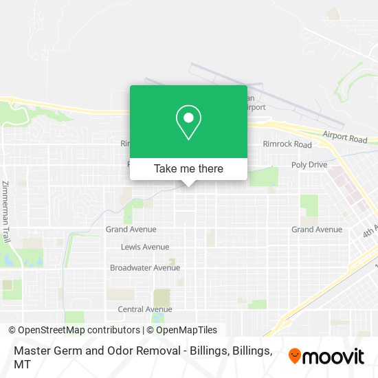 Master Germ and Odor Removal - Billings map