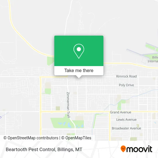 Beartooth Pest Control map