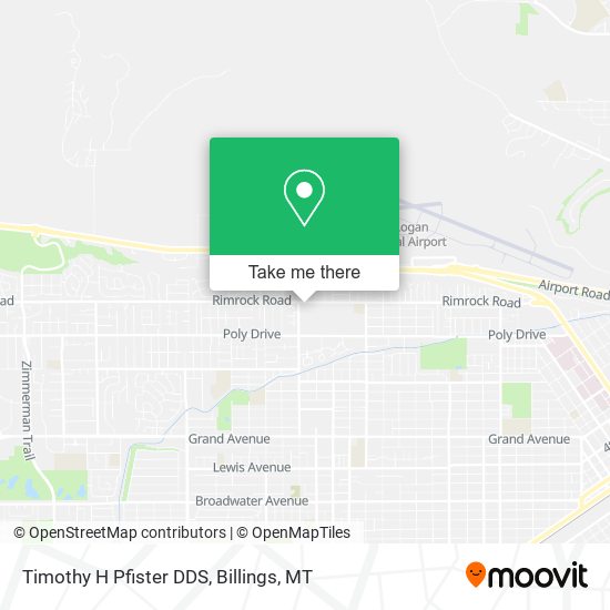 Timothy H Pfister DDS map