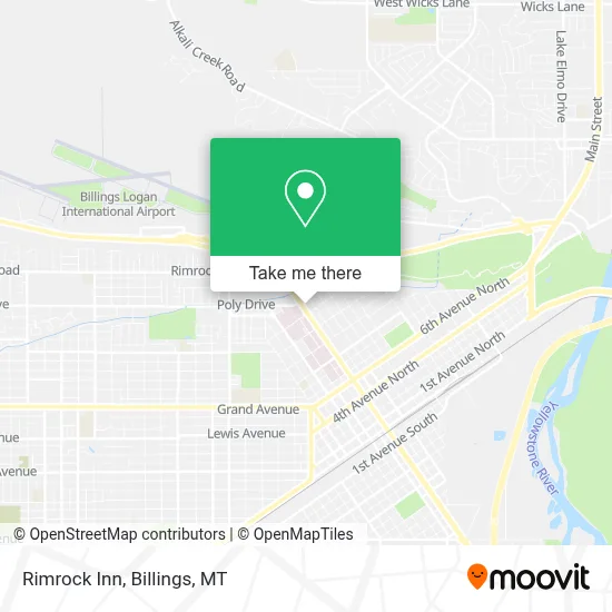 Rimrock Inn map