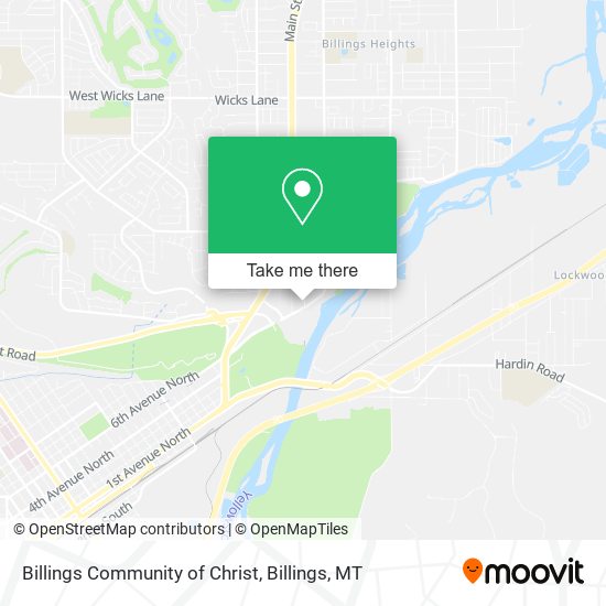 Billings Community of Christ map