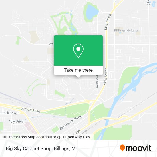 Big Sky Cabinet Shop map