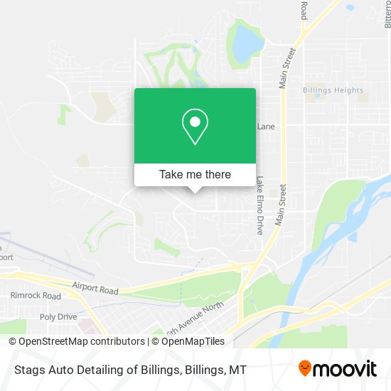 Stags Auto Detailing of Billings map