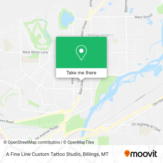 A Fine Line Custom Tattoo Studio map