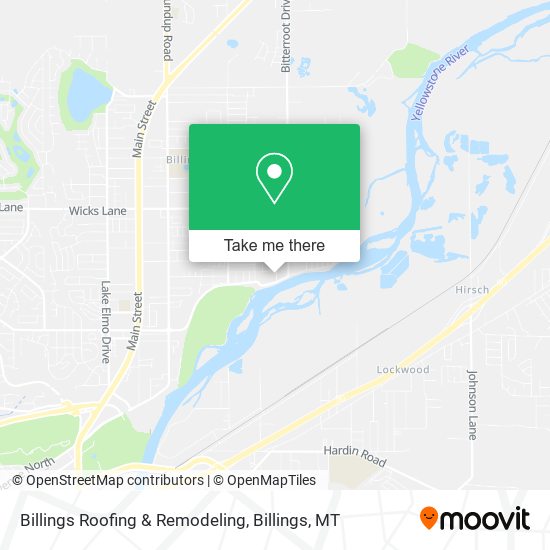 Mapa de Billings Roofing & Remodeling