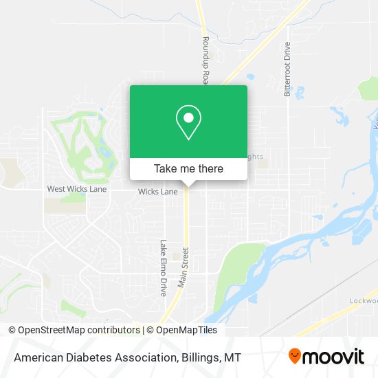 American Diabetes Association map