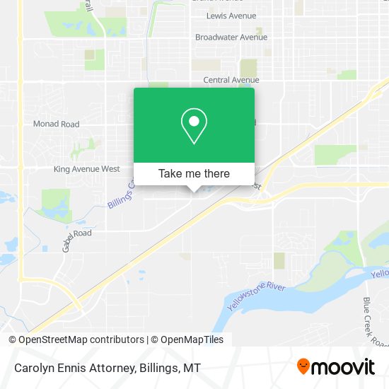 Carolyn Ennis Attorney map