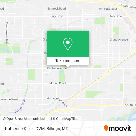 Katherine Kilzer, DVM map