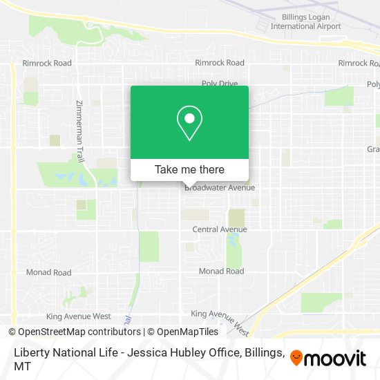 Liberty National Life - Jessica Hubley Office map