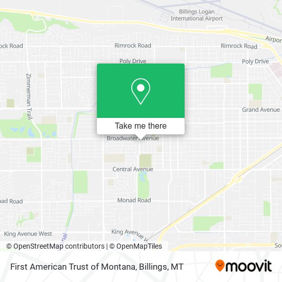 First American Trust of Montana map