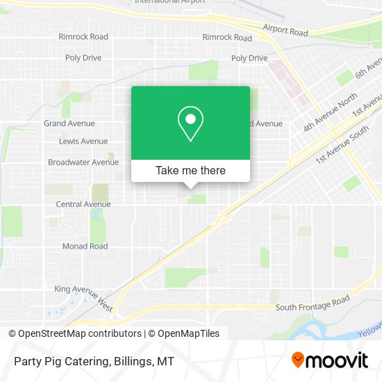 Party Pig Catering map