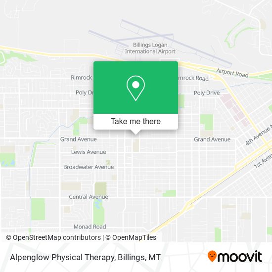 Alpenglow Physical Therapy map