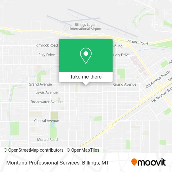 Montana Professional Services map