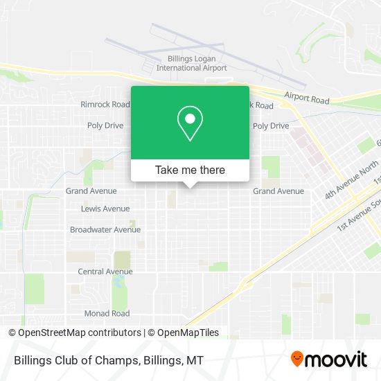 Billings Club of Champs map