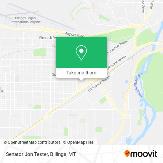 Senator Jon Tester map
