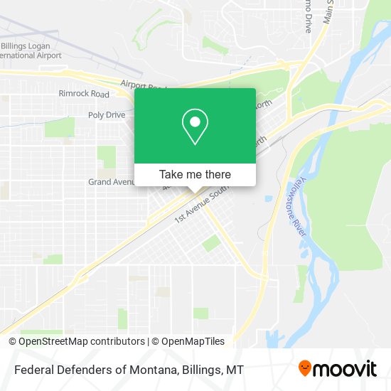 Federal Defenders of Montana map