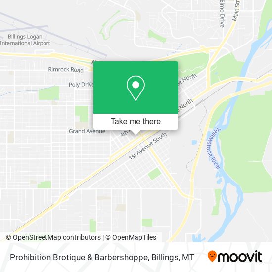 Prohibition Brotique & Barbershoppe map