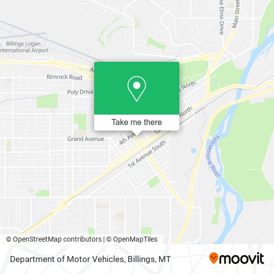 Department of Motor Vehicles map