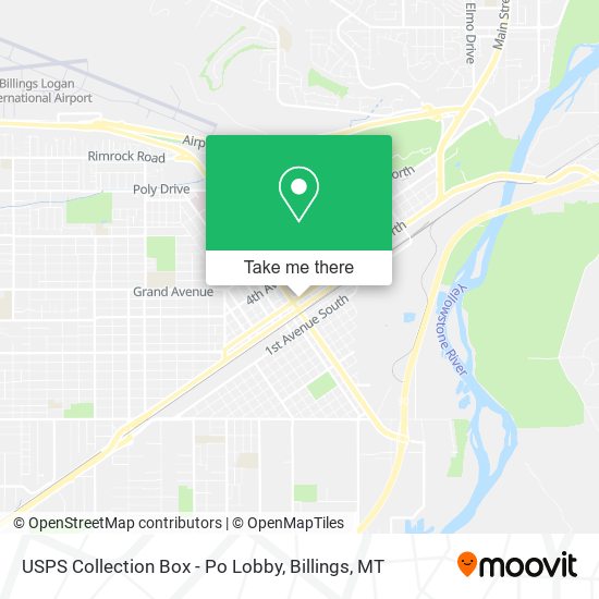 USPS Collection Box - Po Lobby map