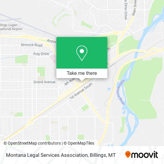 Montana Legal Services Association map