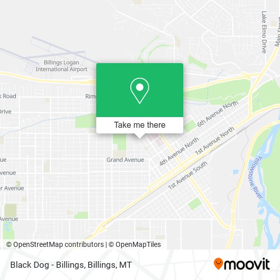 Mapa de Black Dog - Billings