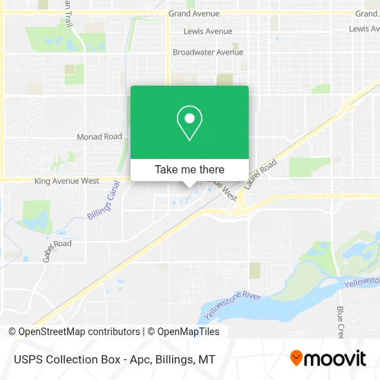 USPS Collection Box - Apc map