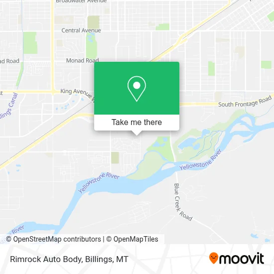 Rimrock Auto Body map