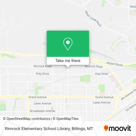 Rimrock Elementary School Library map
