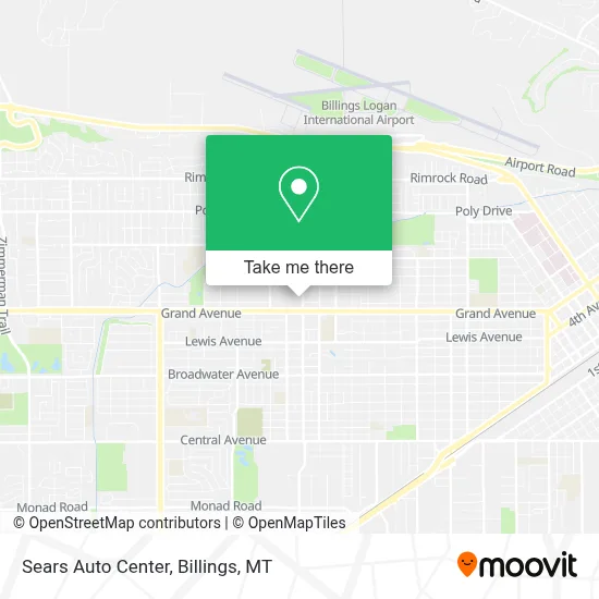 Sears Auto Center map