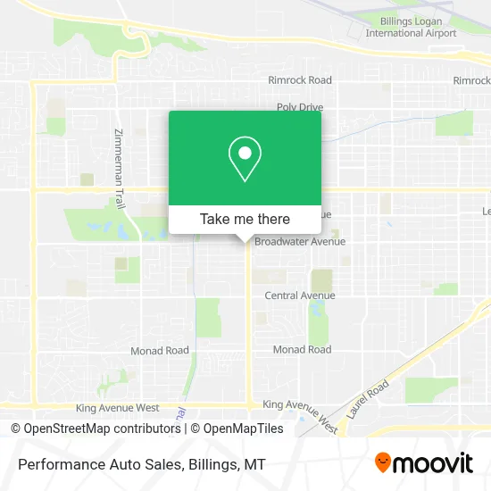 Performance Auto Sales map