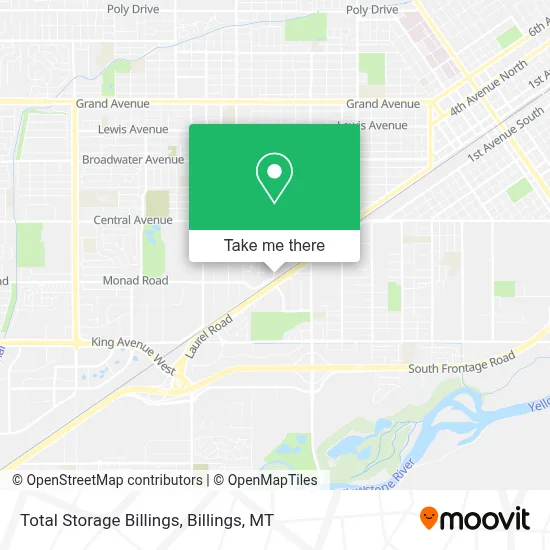 Total Storage Billings map