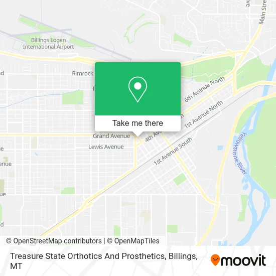 Treasure State Orthotics And Prosthetics map