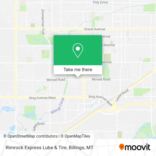 Rimrock Express Lube & Tire map