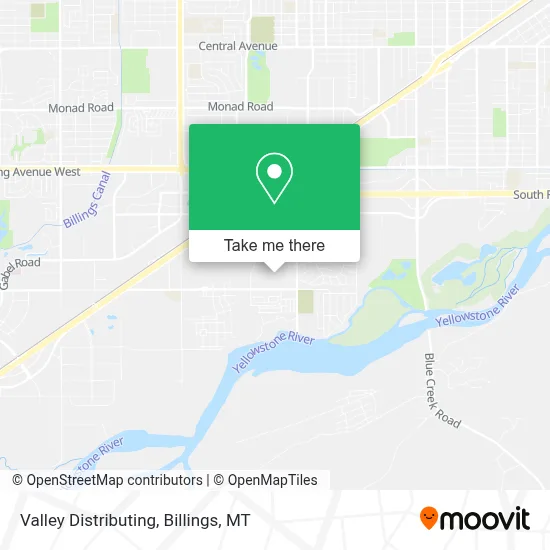 Valley Distributing map