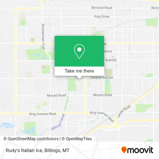 Rudy's Italian Ice map