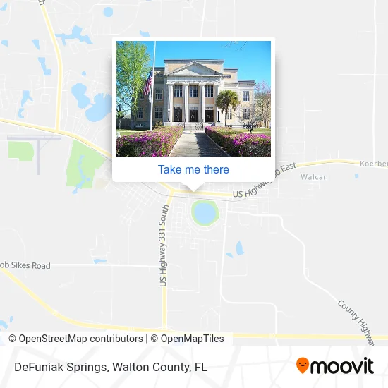 DeFuniak Springs map