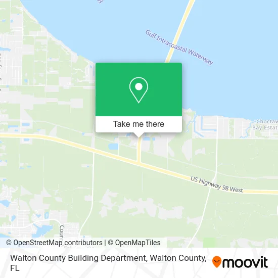 Walton County Building Department map