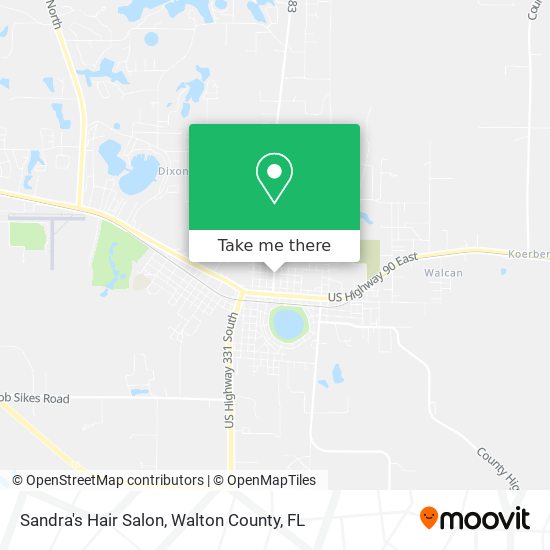 Sandra's Hair Salon map