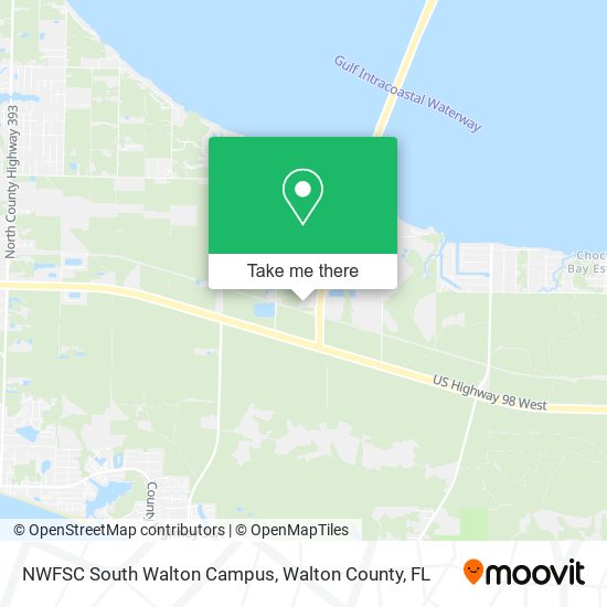 Mapa de NWFSC South Walton Campus