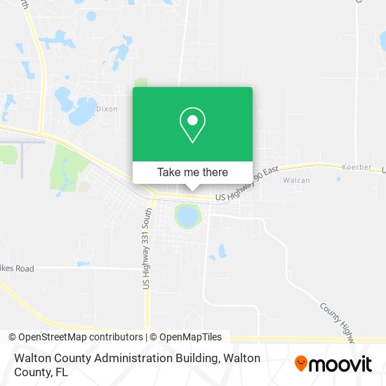Walton County Administration Building map